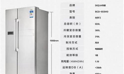 双门冰箱高度一般多少米_双门冰箱尺寸长宽高最小多少